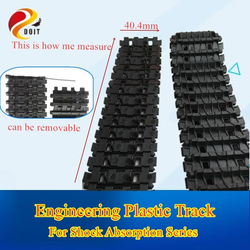 

DOIT Plastic Track for Damping Robotic Smart Car Model, Chain for Tracked Vehicle Clawler Track-type Tank Accessory DIY RC Toy