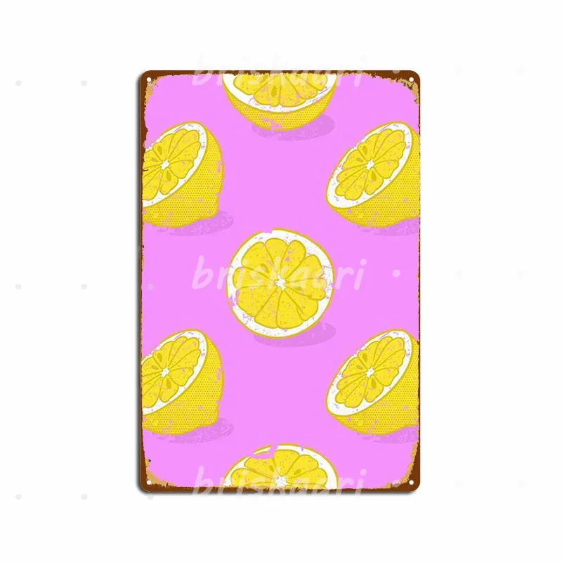 Металлические плакаты с изображением лимона клуба бара стены таблички ретро