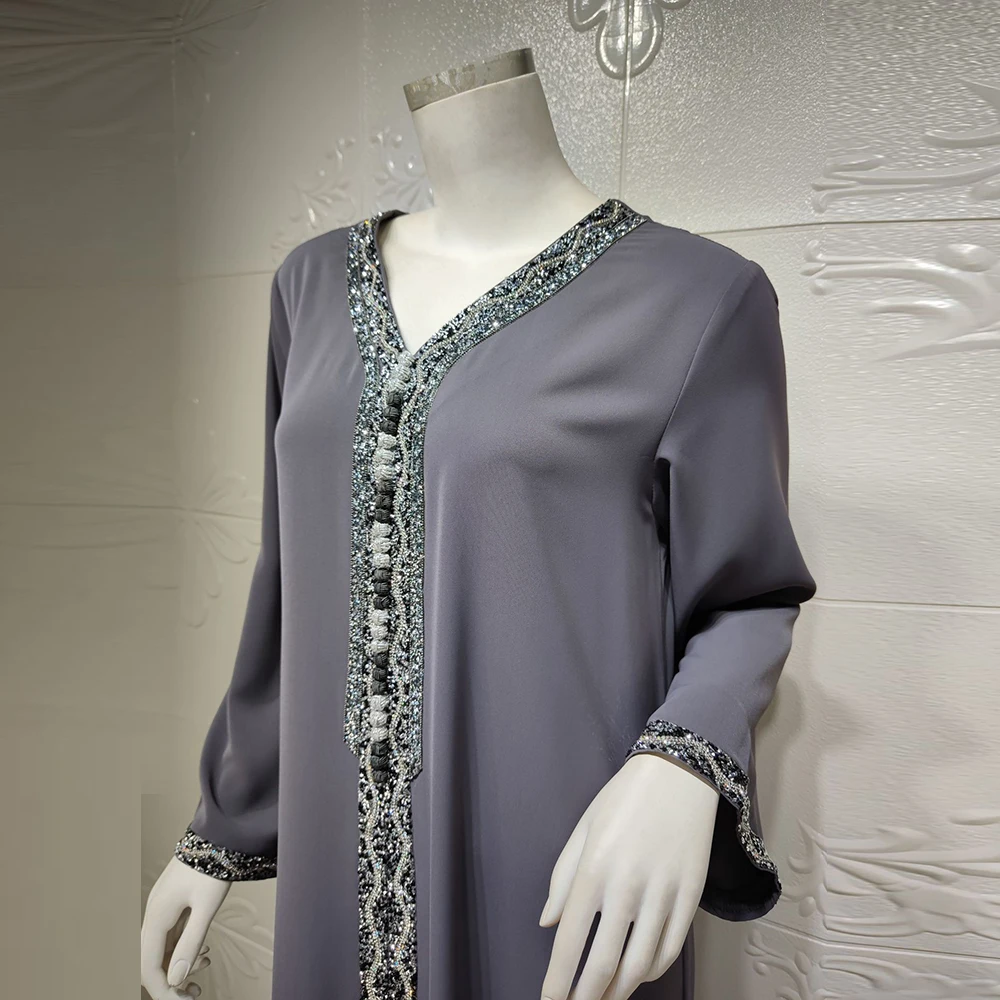 Kaftan Moroccan Caftan Dresses For Women Abaya Dubai Turkey Islam Muslim Dress Djellaba Robe Longue Vetement Musulmane Femme