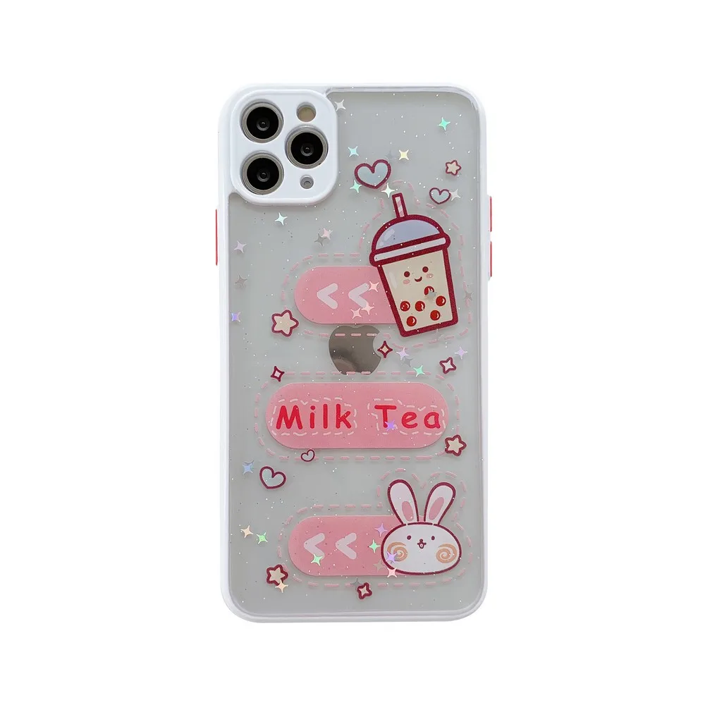 

Чехол с кроликом и молоком для iphone 11 promax 7 8 9Plus 11 promax X XSMax XR, мягкий чехол с защитой от падения