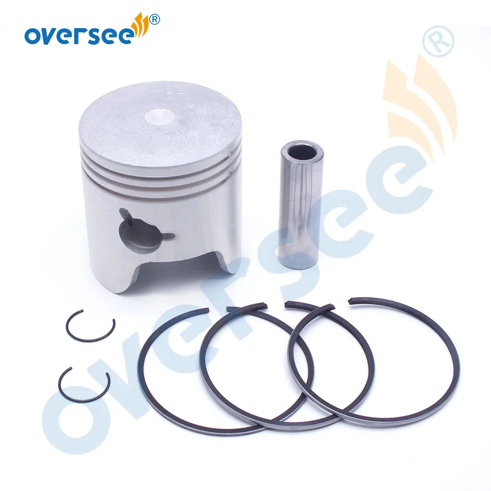 Поршень и комплект из 3 колец STD для Yamaha Outboard Motor 2t 40HP 50HP Cylinder 6H4-11631-09-96/95 67MM on.