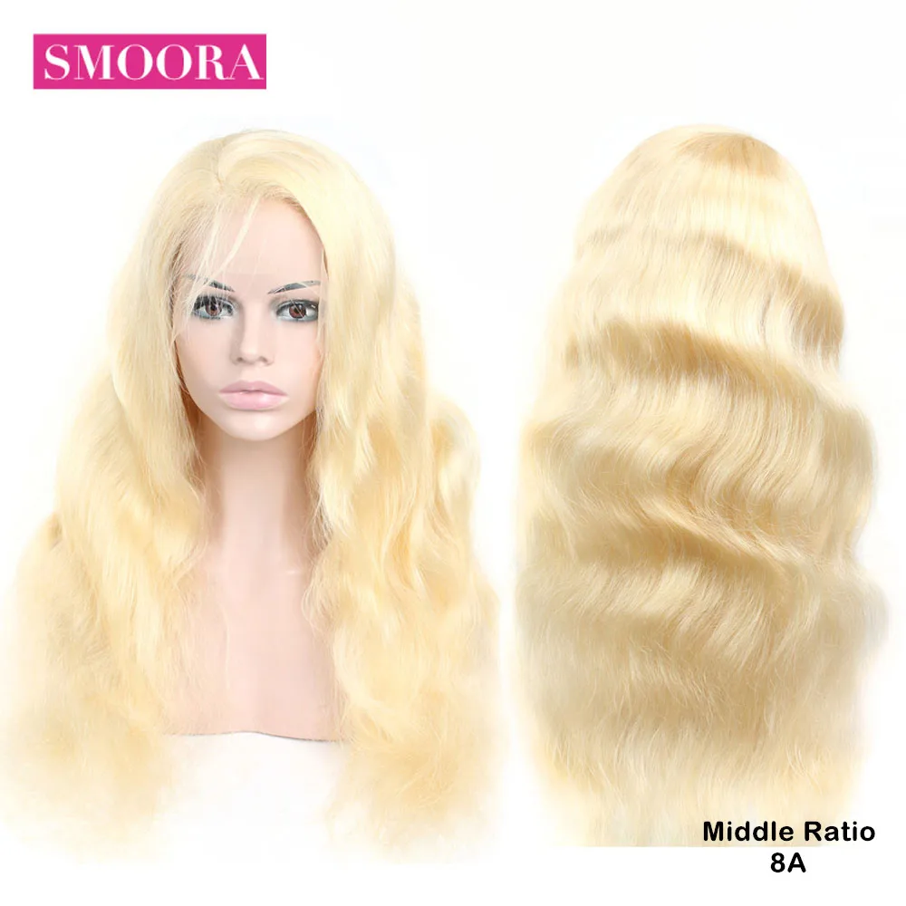 Мёд блондинка 13x4 Синтетические волосы на кружеве парики из натуральных волос