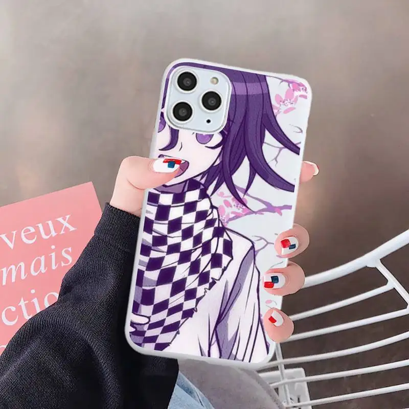

DANGANRONPA Phone Case White Candy Color for iPhone 6 7 8 11 12 s mini pro X XS XR MAX Plus