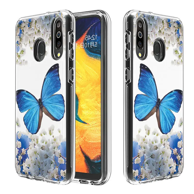 Прозрачный силиконовый чехол для Samsung Galaxy M30 Роскошный Жесткий накладка из