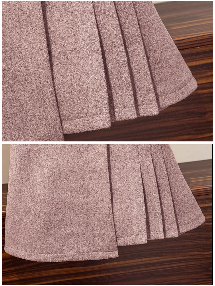 

New Winter Fashion Pure And Fresh Short Skirt Twinset Pullover Sweater Top Design Women Knitwear Outfit Leisure Casual Soft