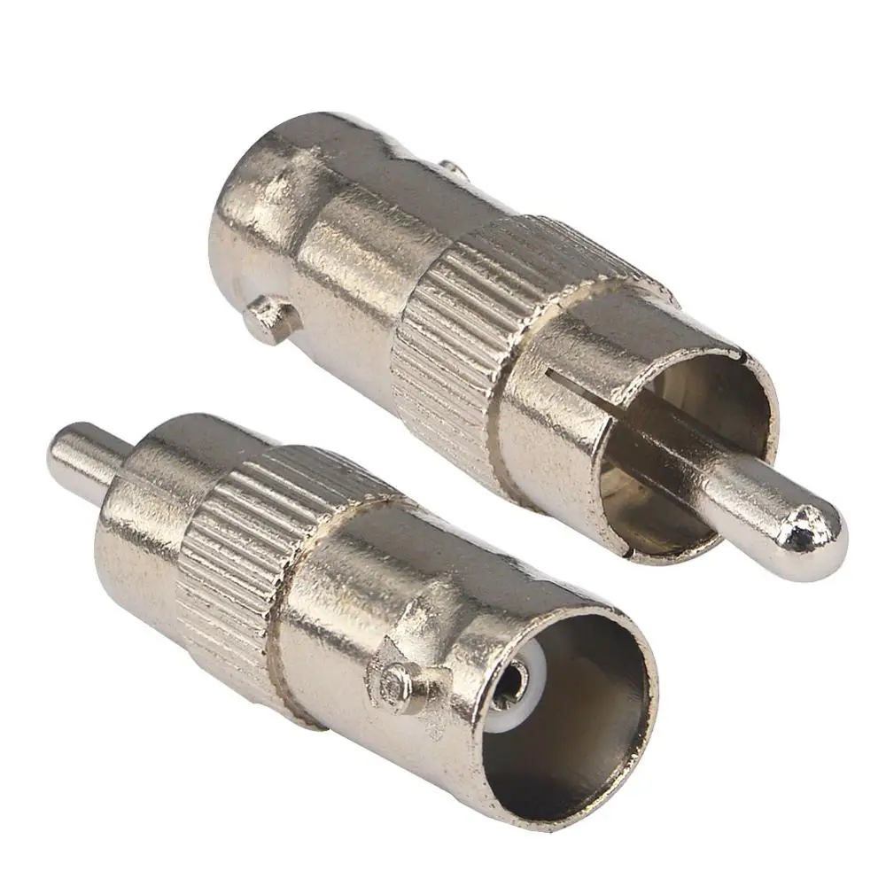 2 шт. CCTV RF разъемы BNC RCA адаптер Женский разъем к штекер никелевый Новый|connector sma|adapter