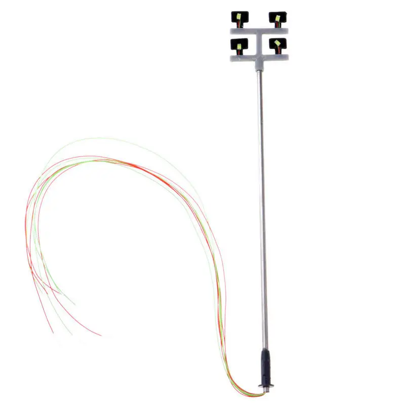 1:100 хо масштаб 4 светодиодных уличных фонарей декорации мини-фонаря для модели