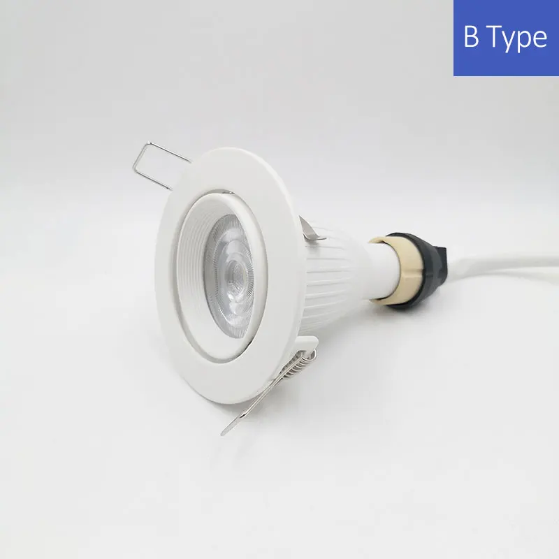 Bombilla LED empotrada GU10 de 7w y 12w, iluminación de techo reemplazable, foco blanco para dormitorio, sala de estar, interior