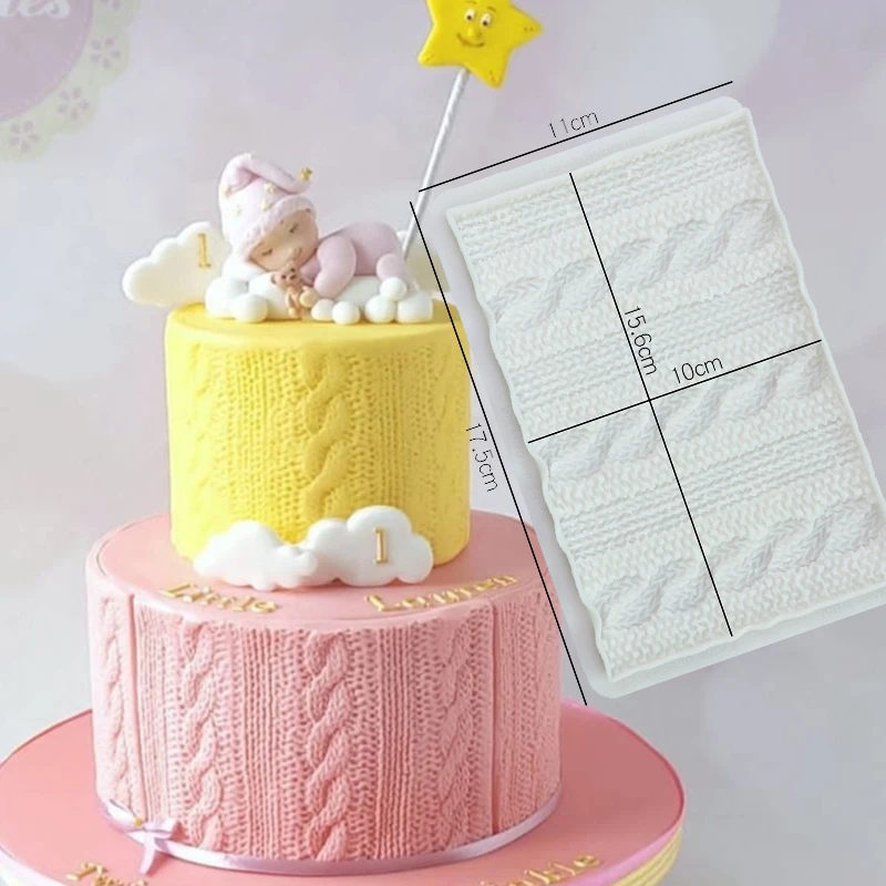 Свитер шаблон текстура вязания помадка силиконовые формы торт границы тиснение