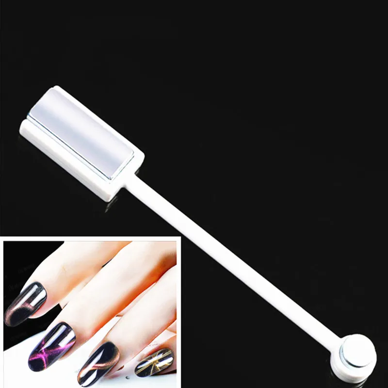 C Double Headed Nail Art Magnet Stick Cat Eyes Magnet for Nail Gel Polish 3d Line Strip Effect Strong Magnetic Pen Tools - Цвет: C
