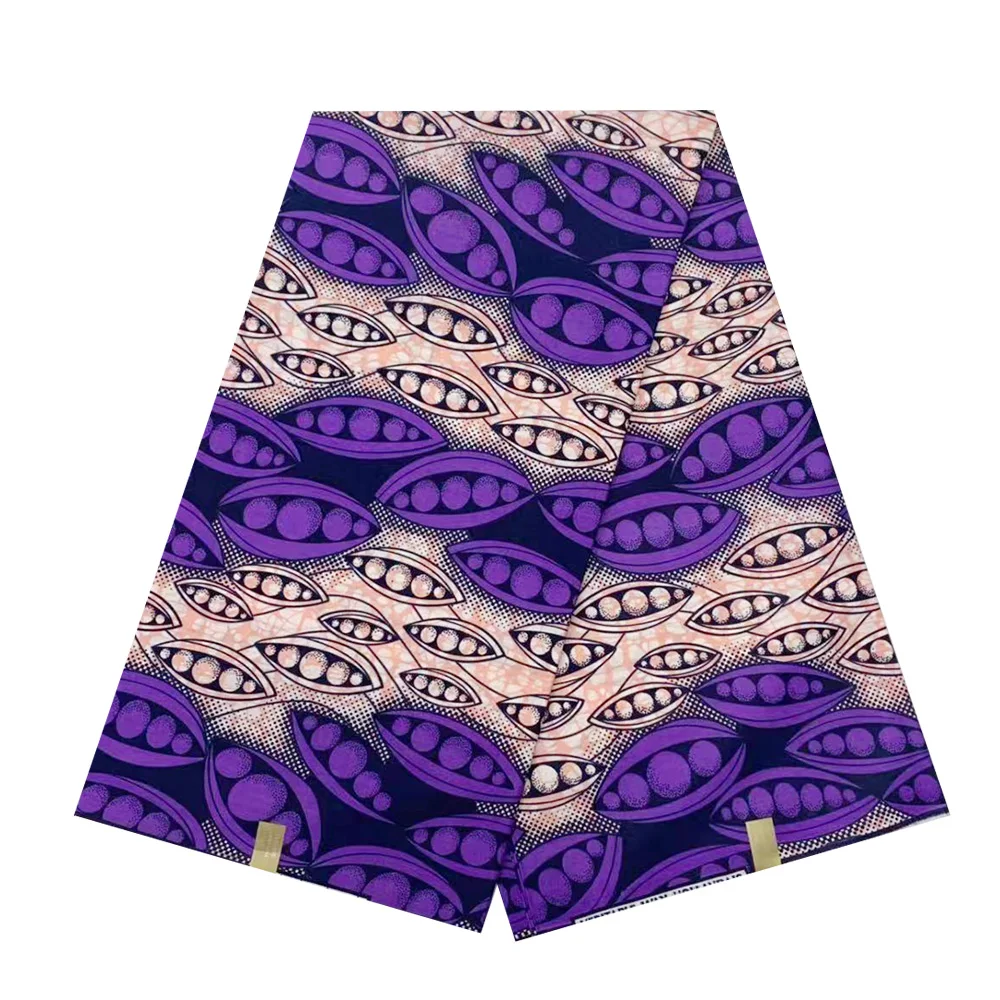 

African Wearing 2020 Ankara Style Super Real Wax Print Fabrics for Wedding Dress Loincloth Wax Batik 6 Yard Cotton Pagne African