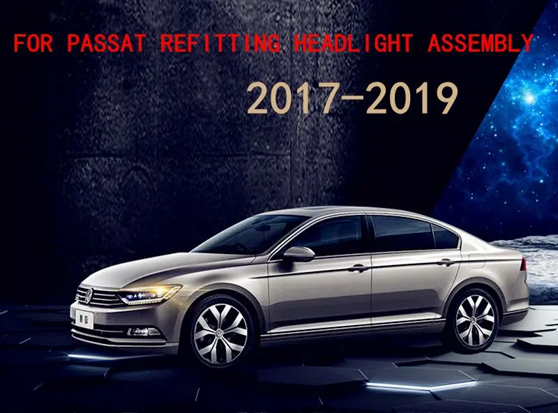 VLAND завод для автомобильных фар для Passat B8 светодиодный головной свет и поворотный свет с движущимся сигналом+ play and plug