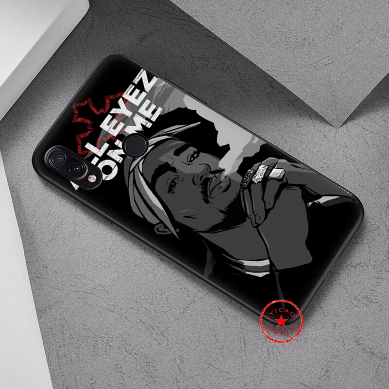 2Pac для телефона с изображением Тупака Шакура мягкий чехол Xiaomi Redmi Note 8 iPhone 7 6 Plus 5 iPad