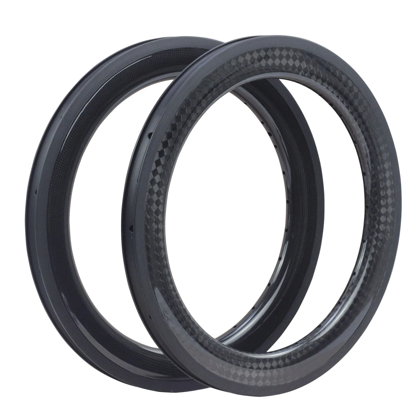 Silverock карбоновый 2" 406 обод мини велоколеса для складного велосипеда BMX лежачий велосипед 24H 50 мм 3K 12K довод Minivelo обод