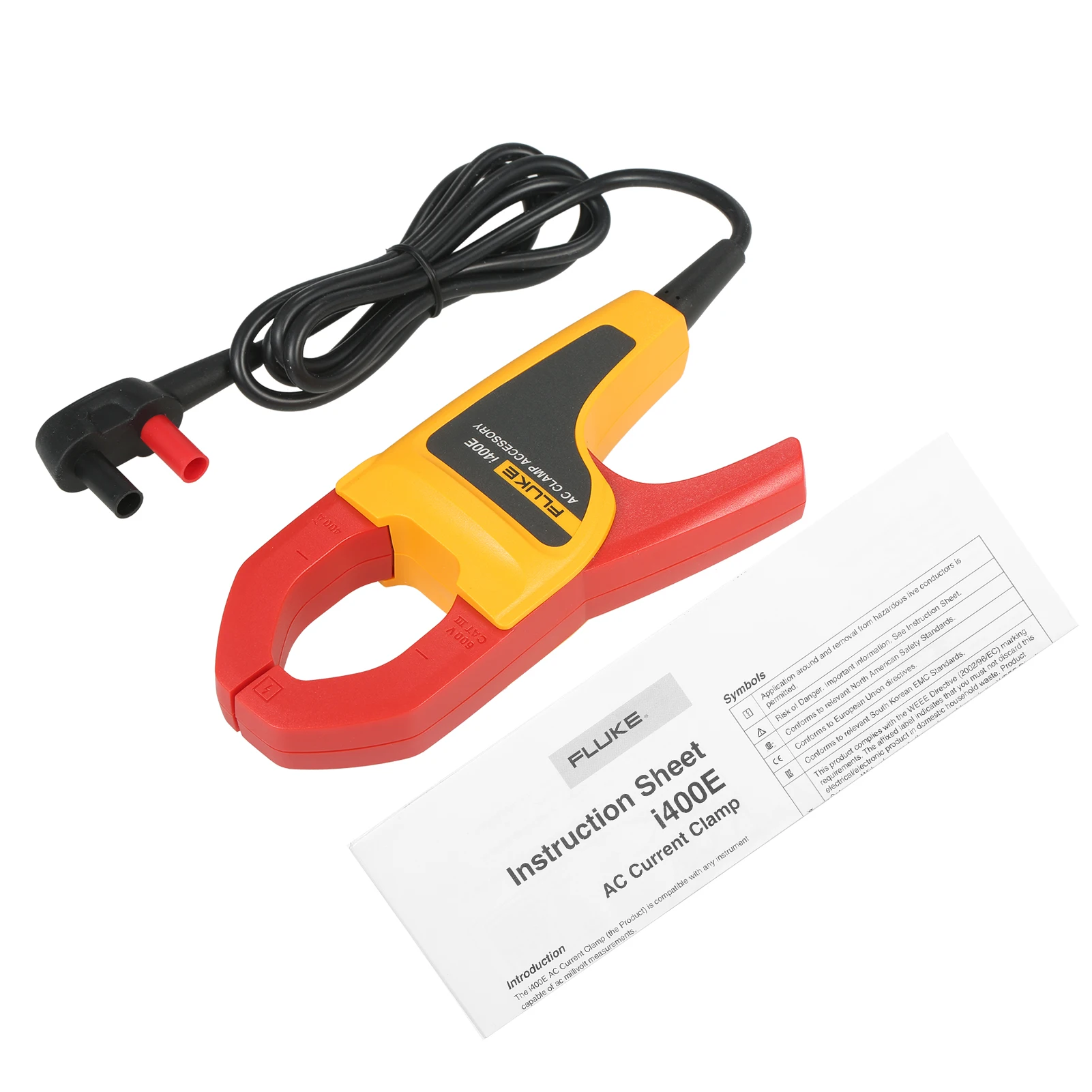 

Цифровой мультиметр FLUKE i400E, измеритель переменного тока с двумя разъемами типа «банан», Диапазон тока 1 а ~ 400 А, 5 Гц ~ 20 кГц