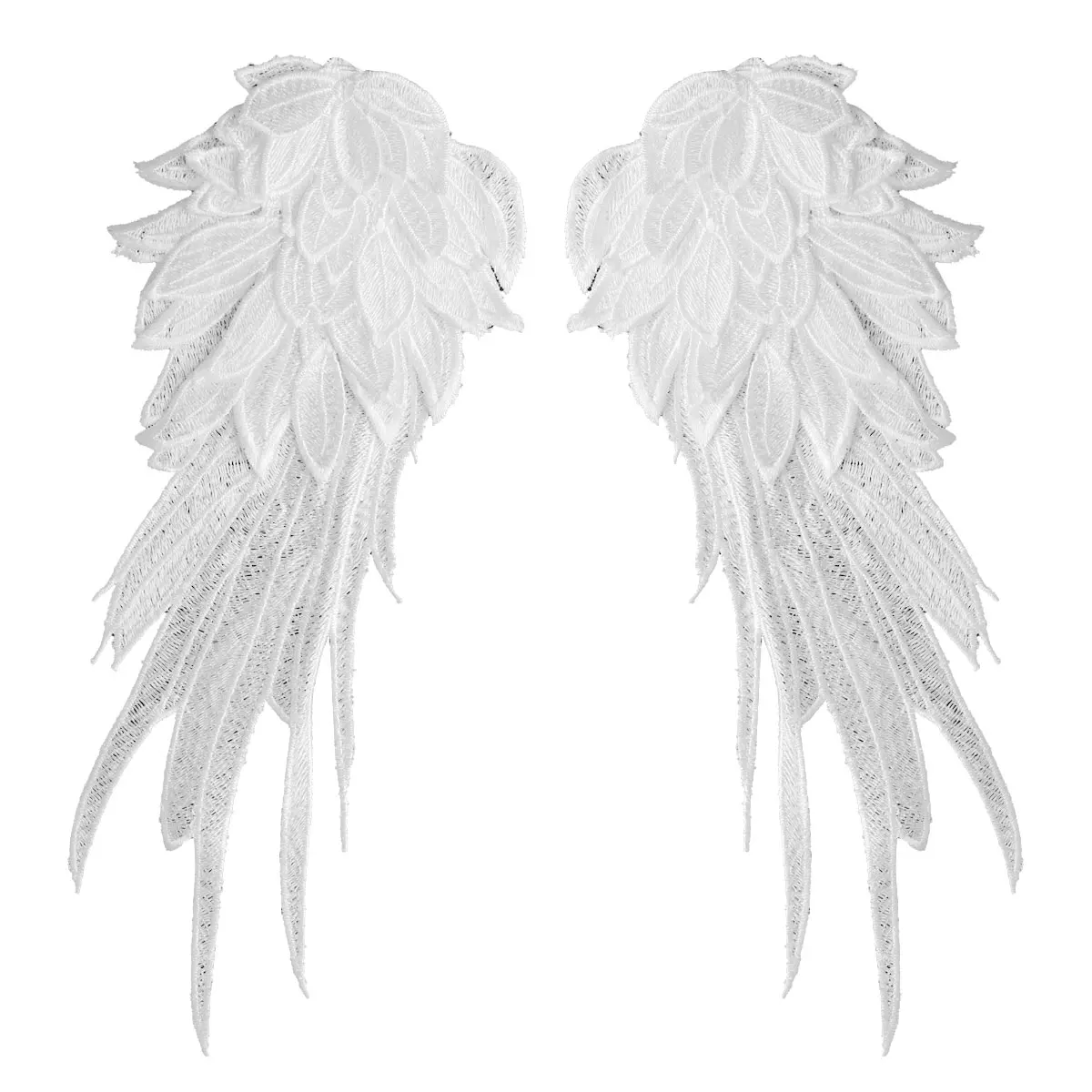 1 пара крыльев пера Сказочный Ангел Дьявол белые черные перья крылья Пришивные
