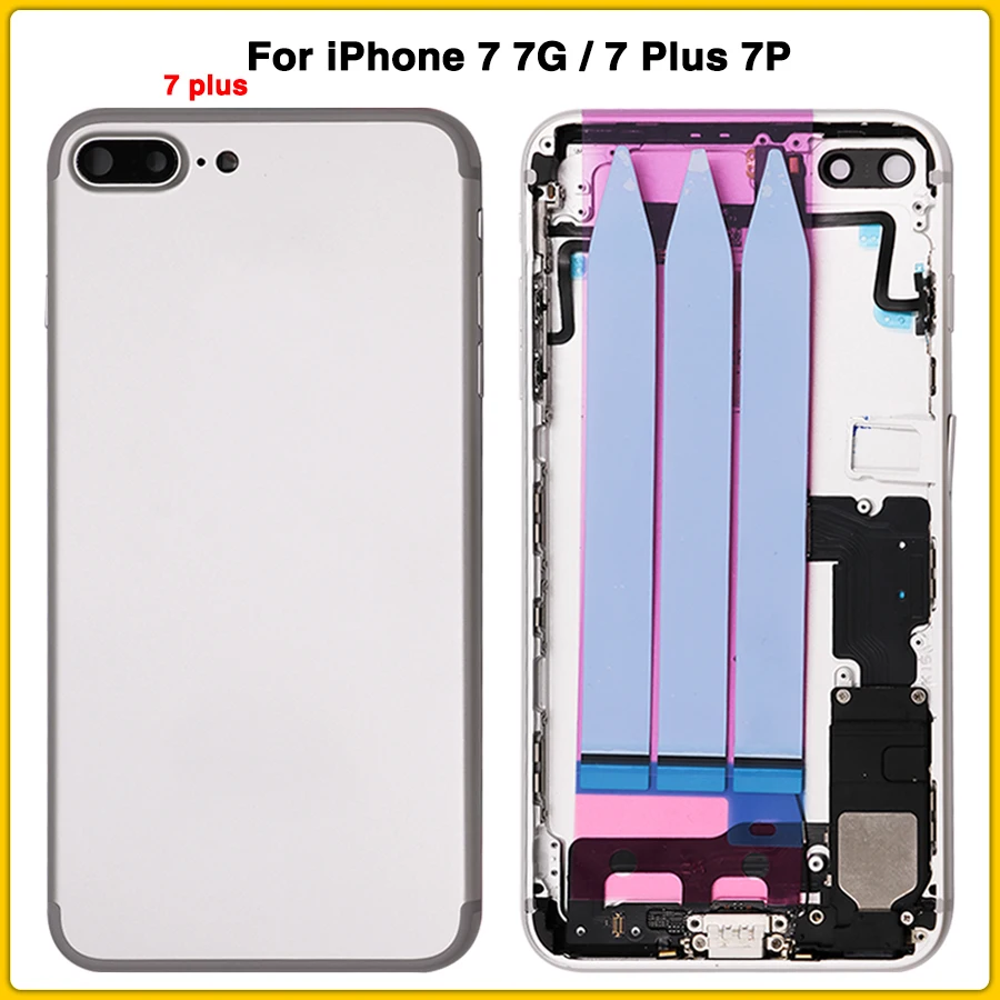 Новый чехол с полным корпусом для iPhone 7 7G Plus P батарея задняя крышка дверь средняя