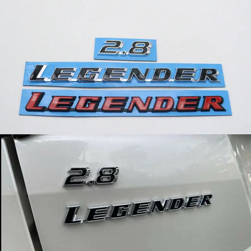 

For Toyota Fortuner Legender 2.8 Emblem Badge Car Rear Trunk Decal Logo Letter Nameplate Sticker