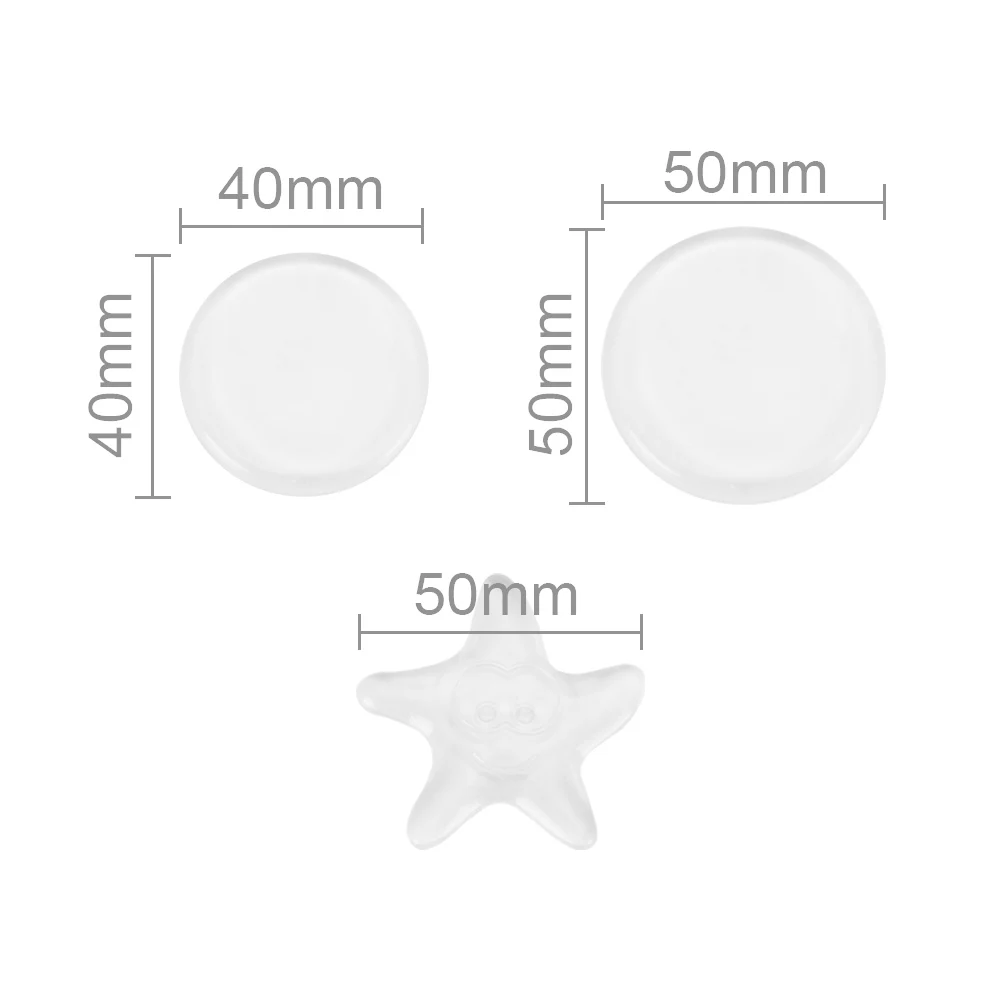 

6pcs Door Stopper Doorknob Back Shake Proof Noise Reducing Doormat Transparent Soft Plastic Protector For Home Furniture