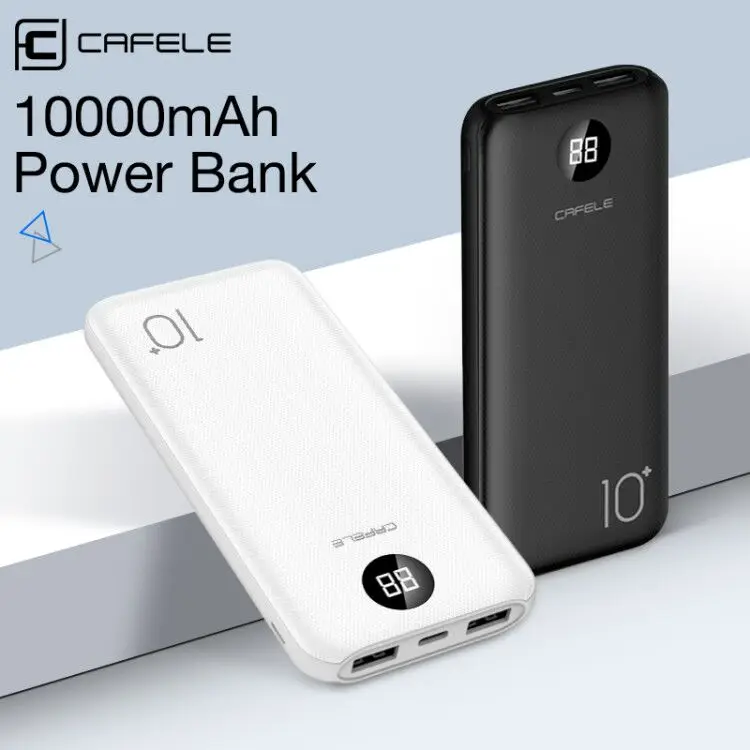 Внешний аккумулятор Cafele 10000 мАч для Xiaomi портативное зарядное устройство