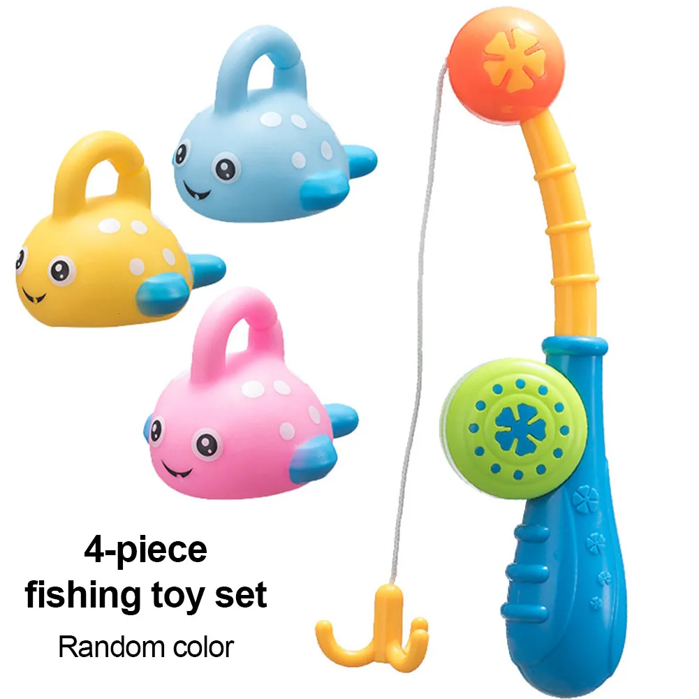 

Kids Bath Toys Set Bathtub Fishing Game Water Toys Colorful Floating Fish With Hook Pole For Toddler Baby Boys Girls Excitement