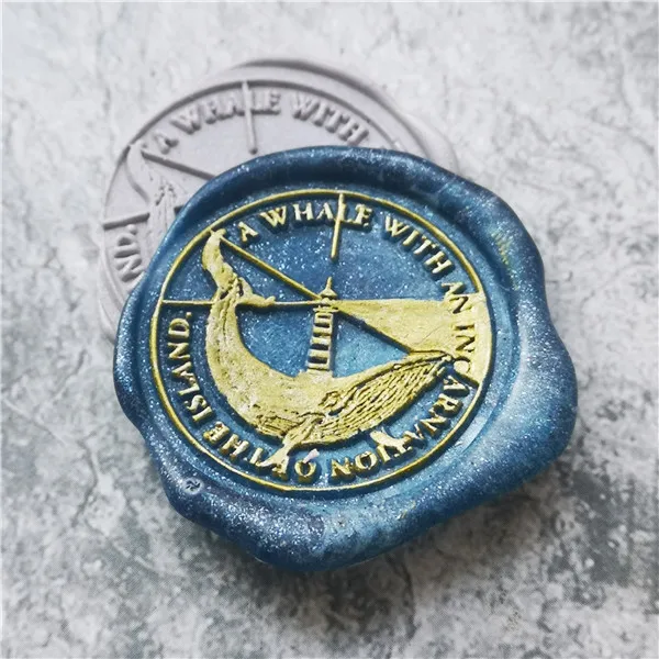 Восковой штамп маяков воплощения Кита Ретро деревянный восковая печать