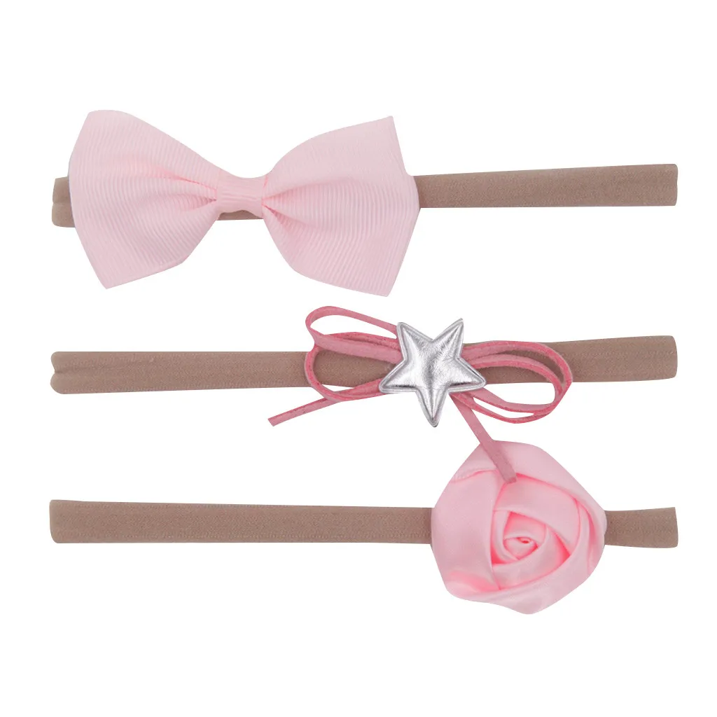 3 шт. повязка на голову с бантом для девочек набор аксессуаров волос Детские