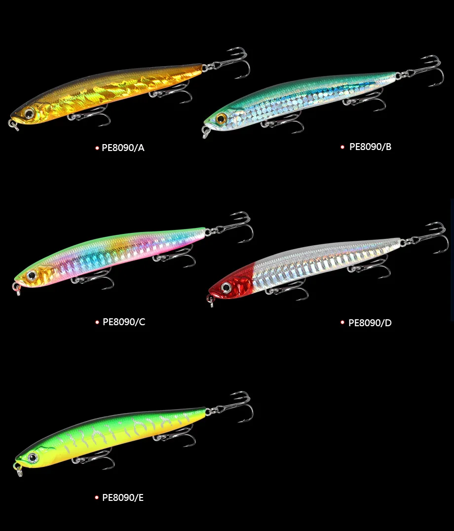 8g 90mm floating fishing lure wobbler for bass pencil jerkbait saltwater artificial bait topwater swimbait hard | Спорт и