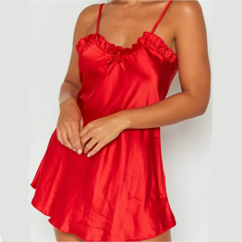 Женское сексуальное эротическое платье для сна ночнушки ночное белье пижамы без