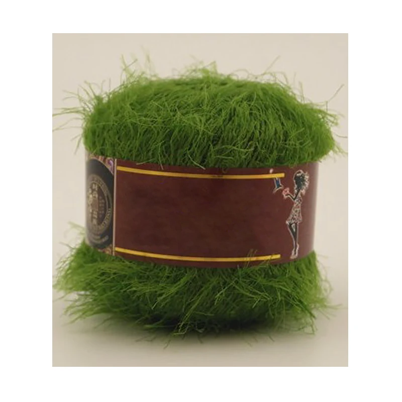 Длинная шерстяная норковая Коралловая толстая пряжа для вязания 50 г крючком