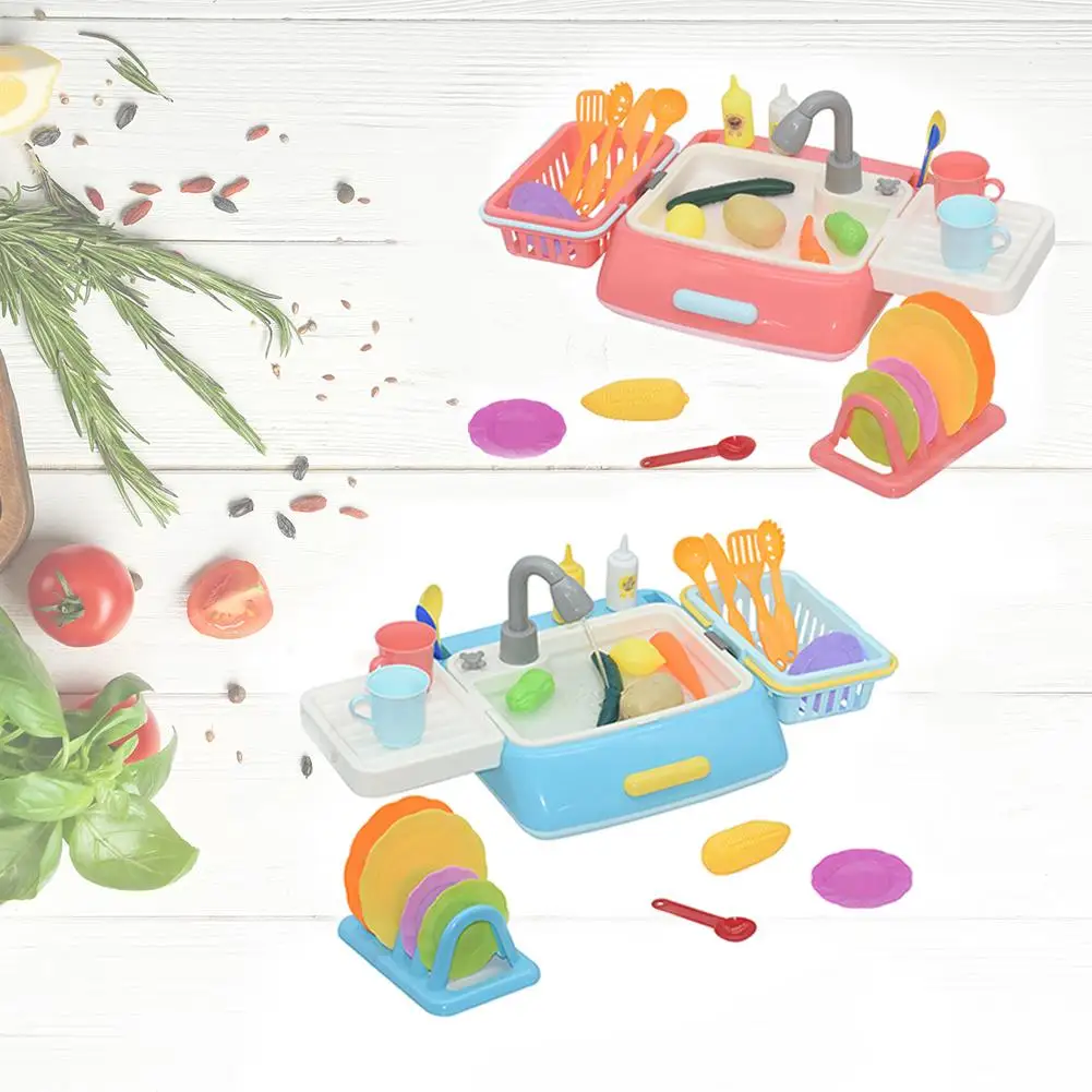 

Simulation Electric Dishwasher Role Play Children Pretend Game Parent-child Interaction Recycling Effluent Kitchen Toys Set