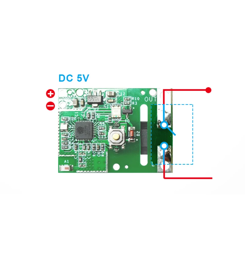 3/5/10 шт SONOFF RE5V1C триггерный релейный модуль 5V Wi-Fi для переключателя сделай сам