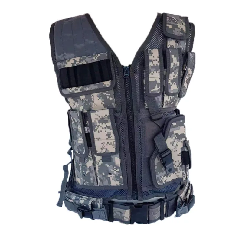 Уличный мужской военный тактический жилет камуфляжный для пейнтбола и охоты с