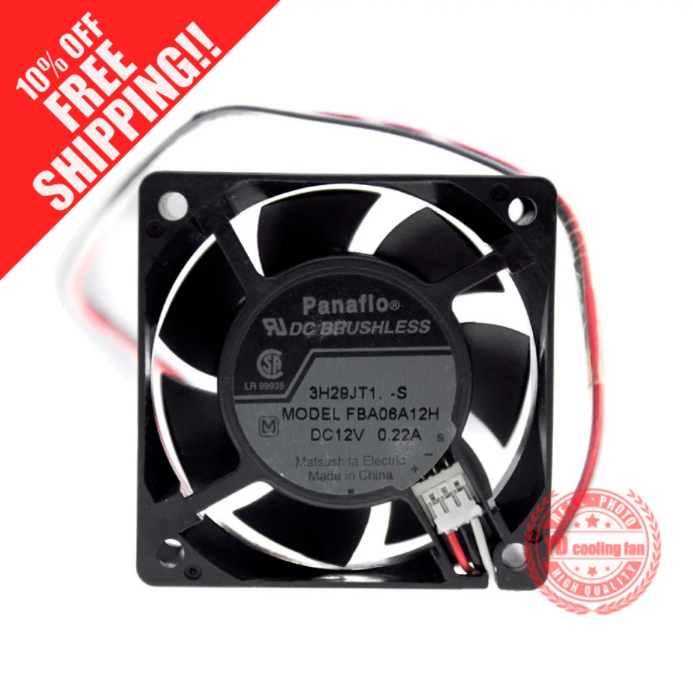 Новый вентилятор охлаждения для PANAFLO FBA06A12H 6025 12 в а 6 см