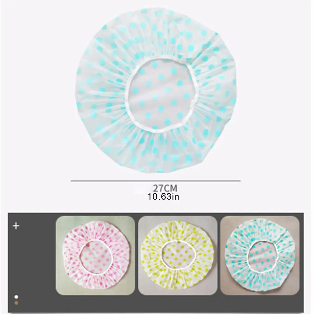 

9 Pcs 3 Bags Shower Cap Thickened Disposable Bath Hat Waterproof Hair Cover Women Supplies Shower Hat Bathroom Accessories