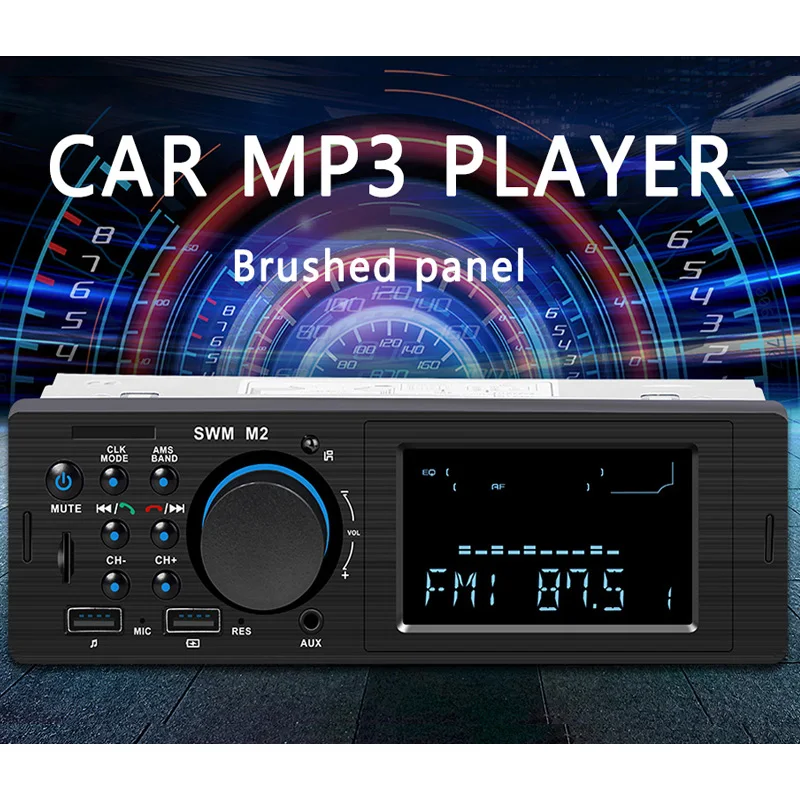 Автомобильный радиоприемник с Bluetooth Авторадио 12 В автомобильное стерео радио FM Aux