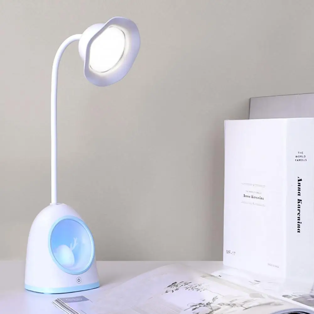 Светодиодная настольная лампа с защитой глаз перезаряжаемый ночсветильник для
