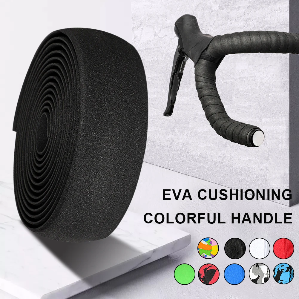 

6pcs Adhesive Handlebar Strap Road Bicycle Bar Grips Wrap Tape EVA Anti-slip Bicycle Bar Grips Wrap Tape Bike Accessory Shipping