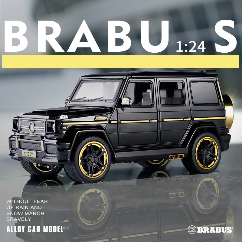 1:24 Mercedes Benz Babs g65 изменение внедорожника SUV моделирования звука и светильник