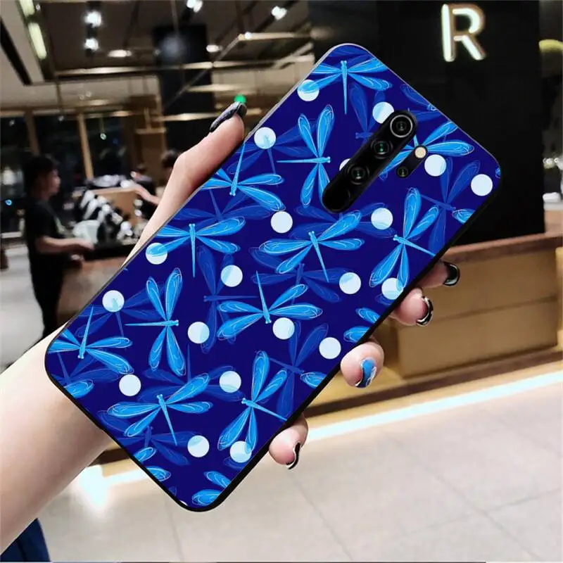 Красивая стрекоза чехол для телефона Redmi Note 9 8 8T 8A 7 6 6A экшн-камеры Go Pro Max K20 |