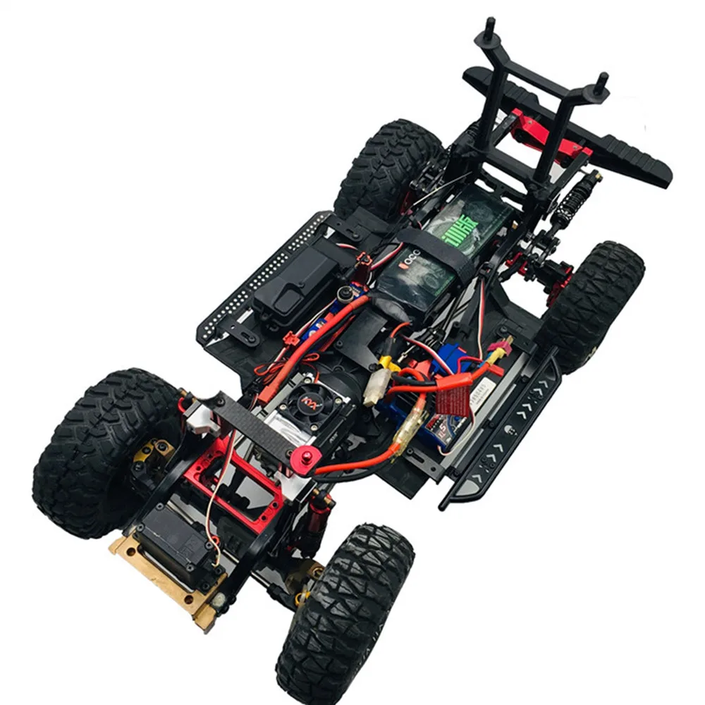 Поддон для батарей из алюминиевого сплава с низкой LCG Traxxas trx 4 TRX4 DIY E REVO RC