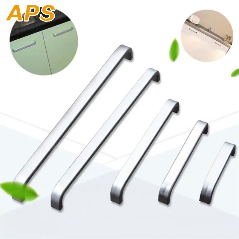 Алюминиевые ручки дверца кухонного шкафа прямые и для улучшения дома |