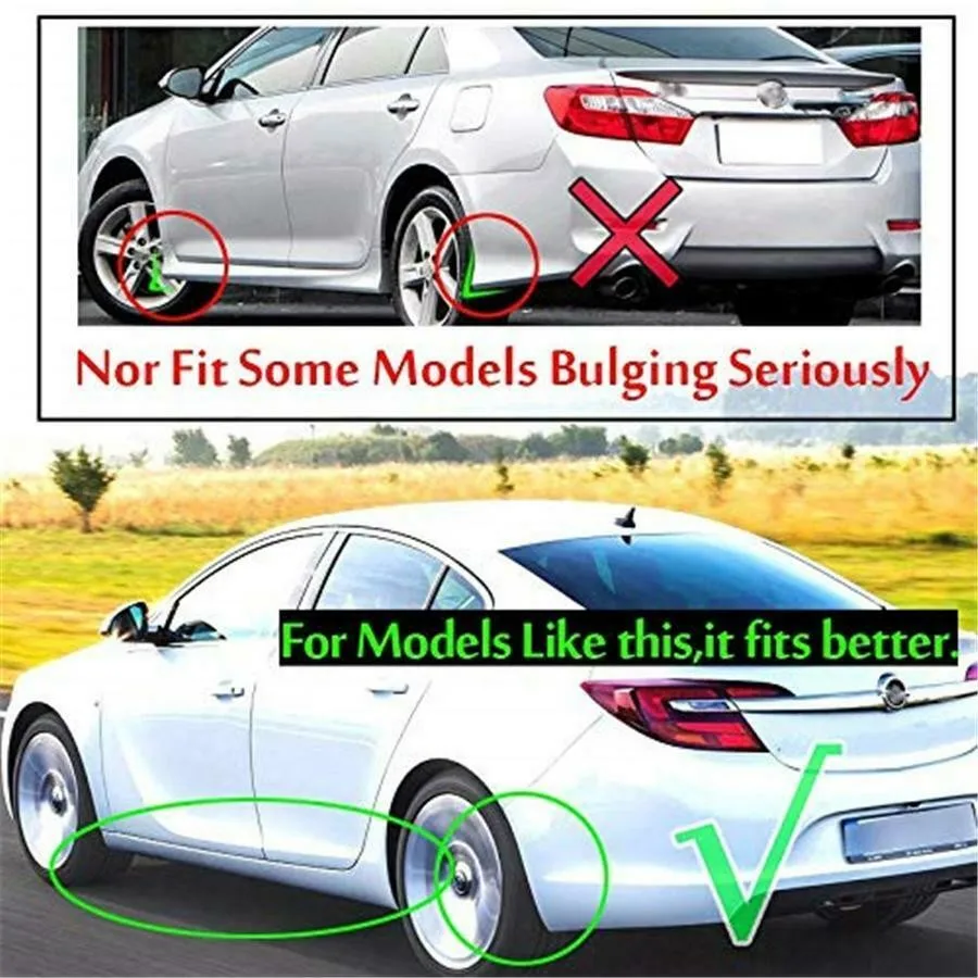 

4Pcs Mud Flaps Splash Guards Accessories Auto Car Fender Front Or Rear Protection