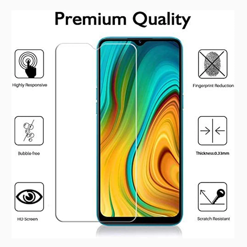 2.5D Закаленное стекло для OPPO Realme C3 Защитная пленка Oppo C2 9H Взрывозащищенная