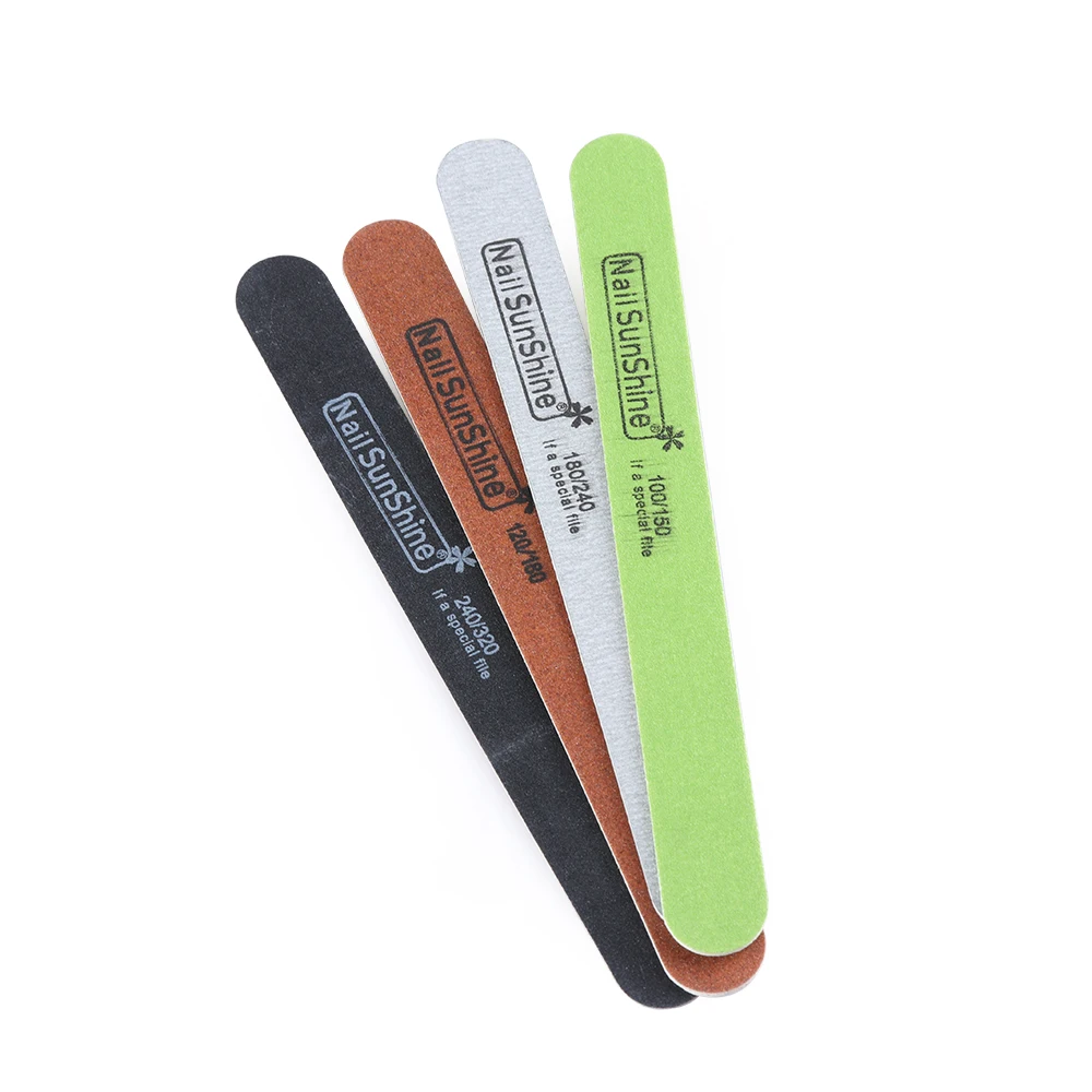 

1pc 80/100/150/180/240 Mix Size Professional Double Sided Nail File Lime Art Tips Pedicure Manicure Diamond Tools Sanding Polish