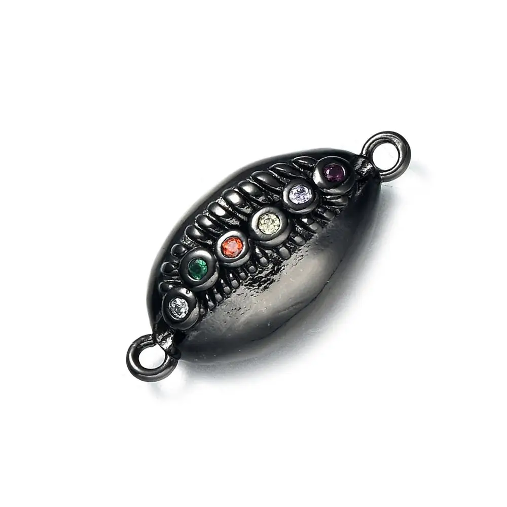 CHSXY латунная инкрустация крошечный циркон оболочка Cowrie подвески подходит для