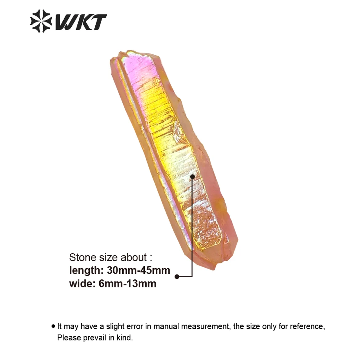 WT-G066 великолепный желтый мандарин Aura crystal point красивый необработанный титановый