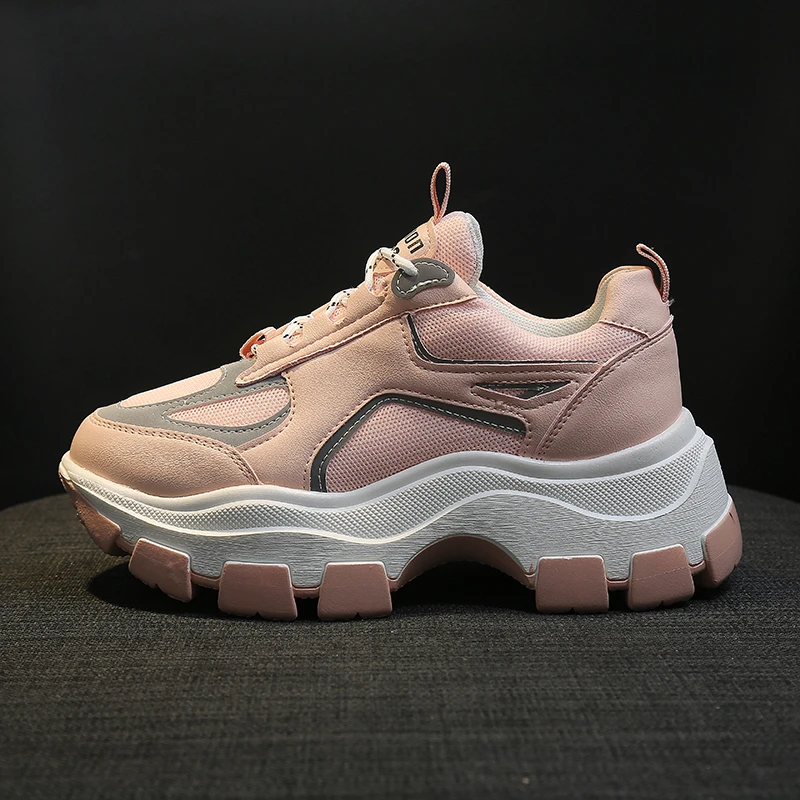 Женские кроссовки на вулканизированной подошве Желтые Повседневные платформе 7