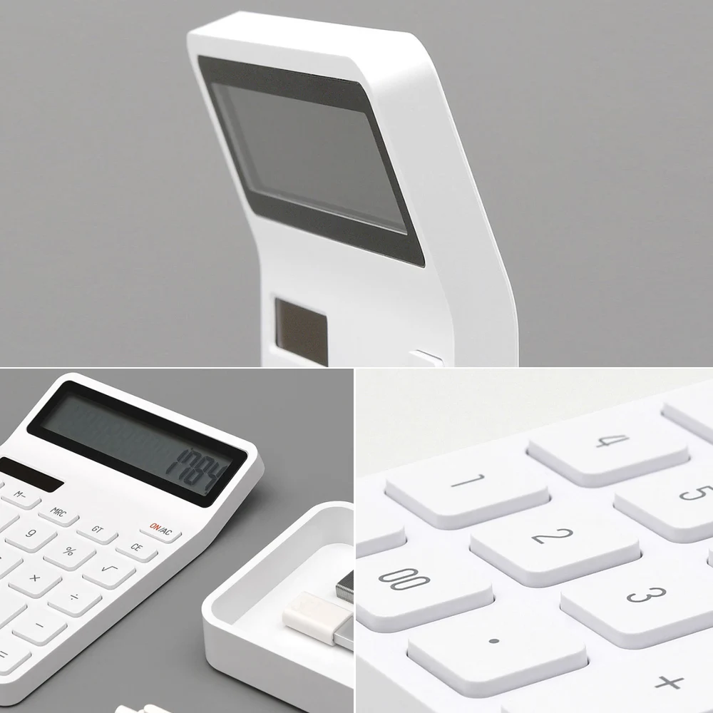 Настольный калькулятор Youpin LEMO оригинальный фотоэлектрический 12 кратный дисплей