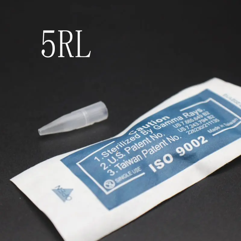50 шт. 5RL одноразовые иглы для татуажа наконечники перманентного макияжа Merlin